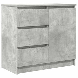 vidaXL Credenza con Cassetto Grigio Cemento 71x35x65 cm in Truciolato