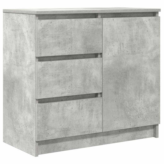 vidaXL Credenza con Cassetto Grigio Cemento 71x35x65 cm in Truciolato