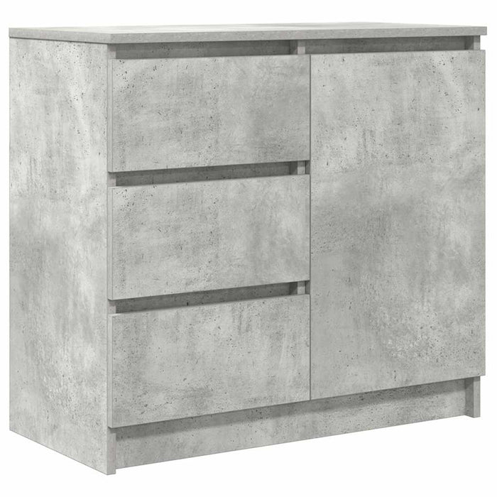 vidaXL Credenza con Cassetto Grigio Cemento 71x35x65 cm in Truciolato
