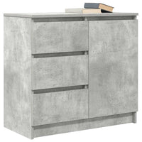Credenza con Cassetto Grigio Cemento 71x35x65 cm in Truciolato 861574