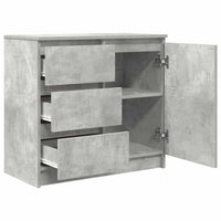 vidaXL Credenza con Cassetto Grigio Cemento 71x35x65 cm in Truciolato