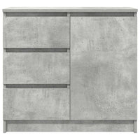 Credenza con Cassetto-Buffet-Armadio da cucina Grigio Cemento 71x35x65 cm in Truciolato 415608