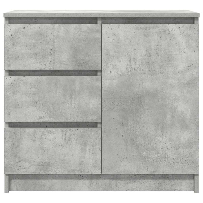 vidaXL Credenza con Cassetto Grigio Cemento 71x35x65 cm in Truciolato