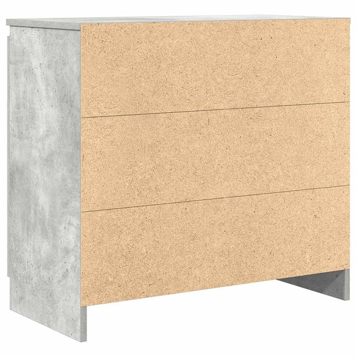 Credenza con Cassetto Grigio Cemento 71x35x65 cm in Truciolato 861574