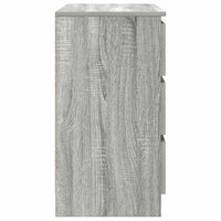 vidaXL Credenza con Cassetto Grigio Sonoma 71x35x65 cm in Truciolato