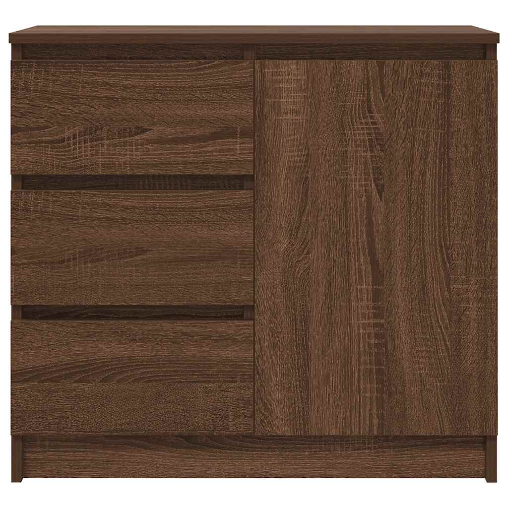 vidaXL Credenza con Cassetto Rovere Marrone 71x35x65 cm in Truciolato