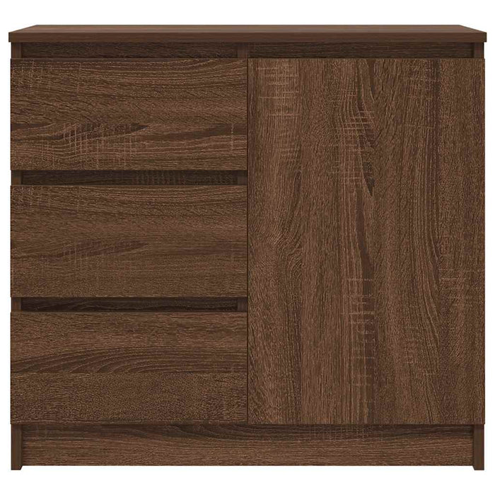 vidaXL Credenza con Cassetto Rovere Marrone 71x35x65 cm in Truciolato