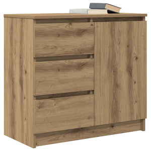 Credenza con Cassetto Rovere Artigianale 71x35x65 cm Truciolato