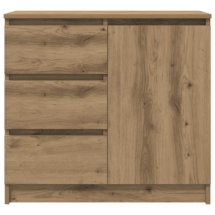 Credenza con Cassetto Rovere Artigianale 71x35x65 cm Truciolato