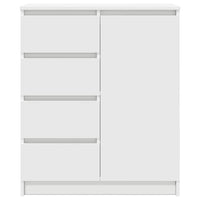 vidaXL Credenza con Cassetti Bianco 71x35x84 cm in Legno Multistrato