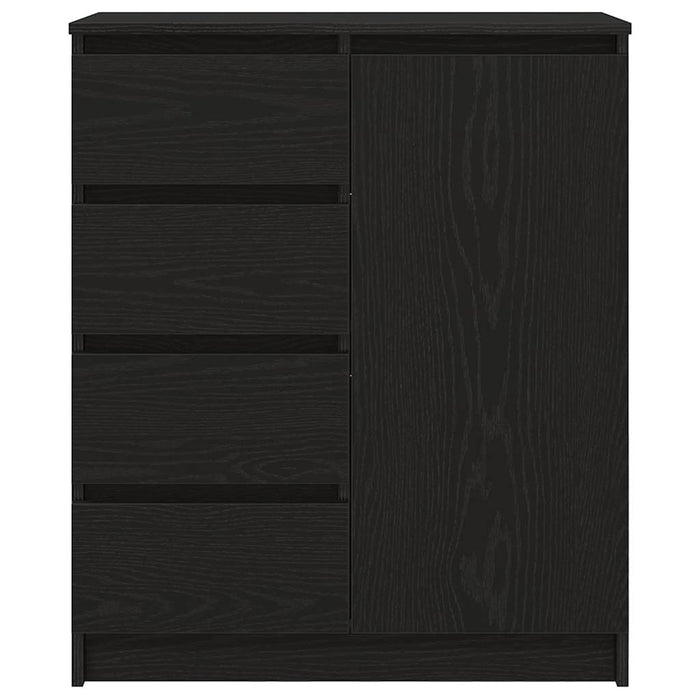 vidaXL Credenza con Cassetti Rovere Nero 71x35x84 cm Legno Multistrato