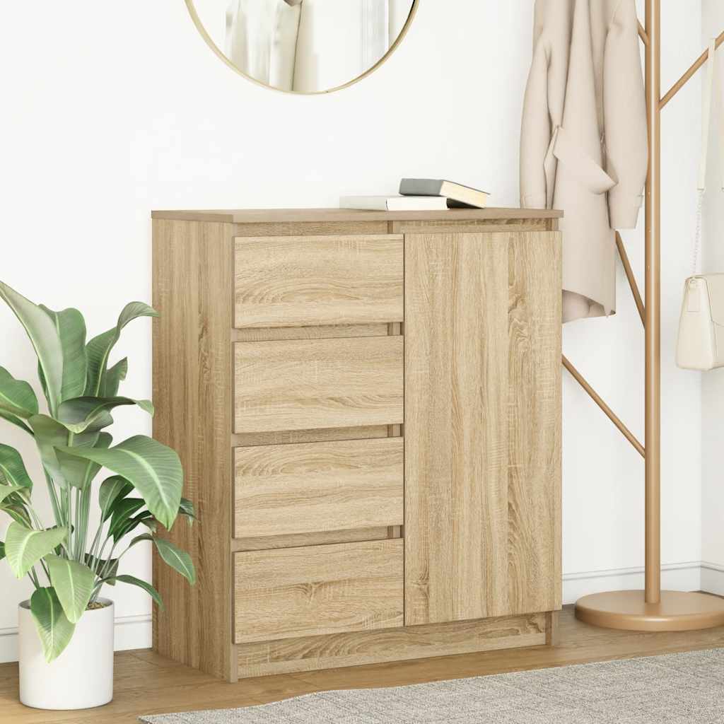 Credenza con Cassetti Rovere Sonoma 71x35x84 cm in Truciolato 861582