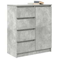 Credenza con Cassetti Grigio Cemento 71x35x84 cm in Truciolato 861583
