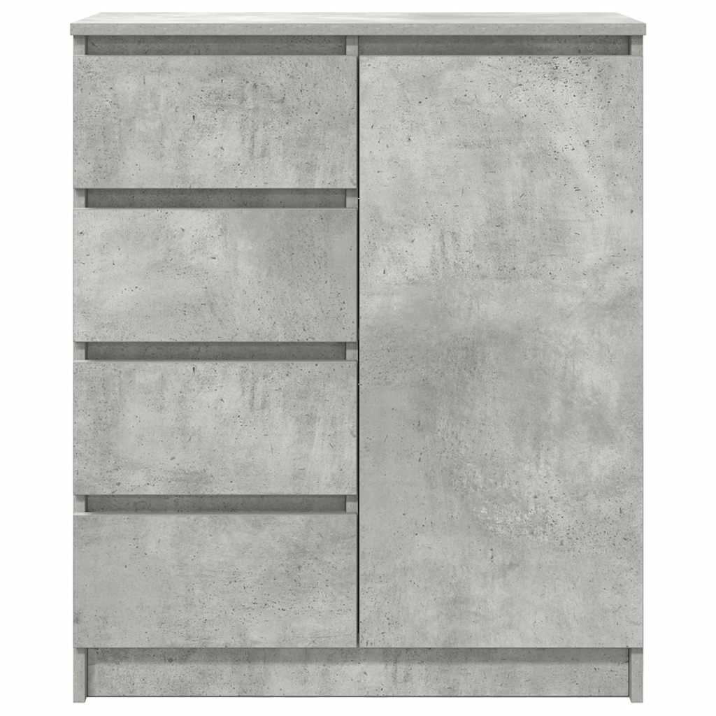 vidaXL Credenza con Cassetti Grigio Cemento 71x35x84 cm in Truciolato