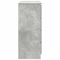 Credenza con Cassetti Grigio Cemento 71x35x84 cm in Truciolato 861583