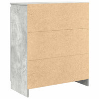 vidaXL Credenza con Cassetti Grigio Cemento 71x35x84 cm in Truciolato