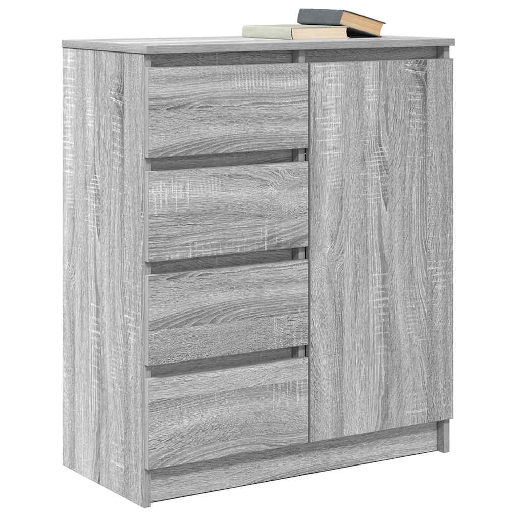 Credenza con Cassetti Grigio Sonoma 71x35x84 cm in Truciolato 861585