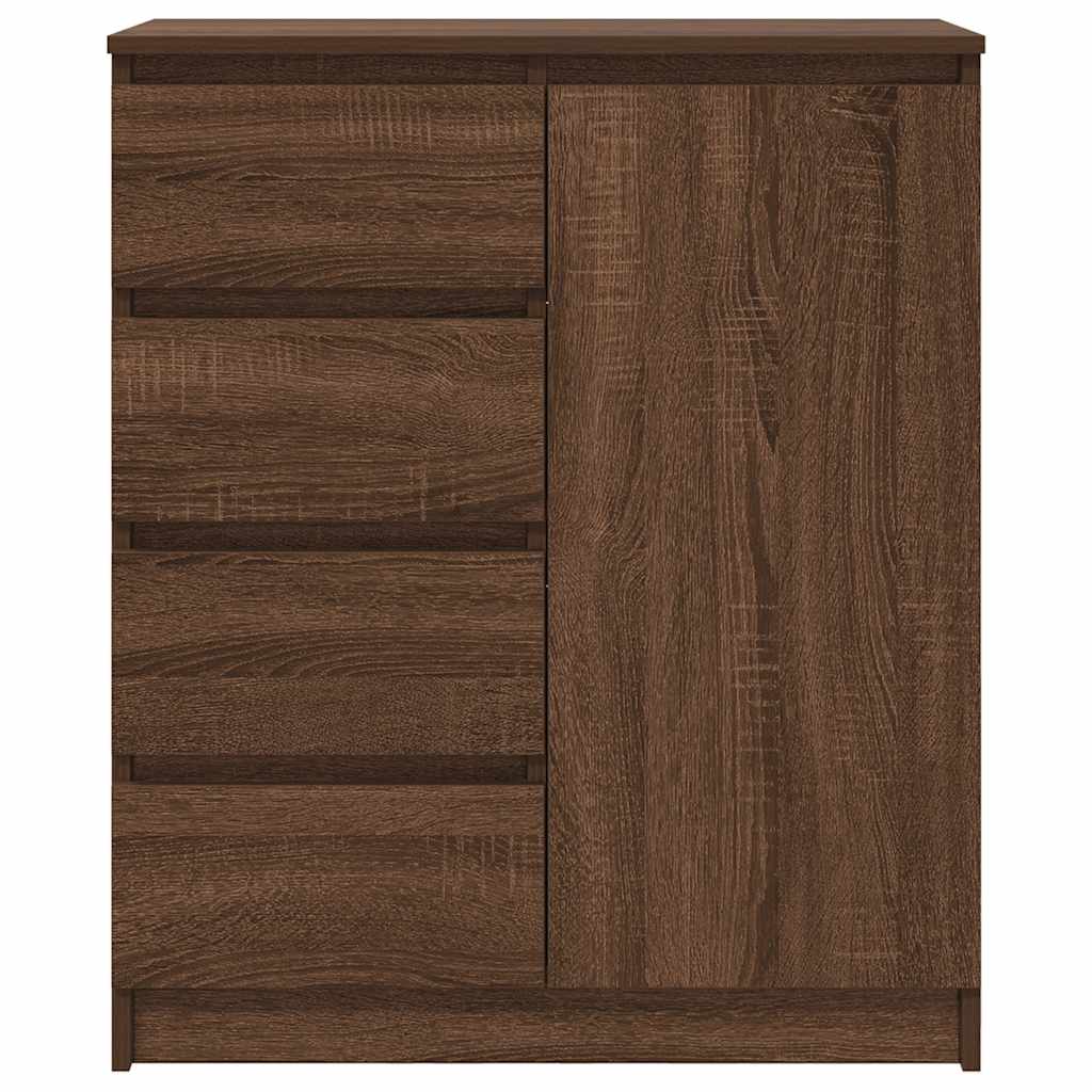 Credenza con Cassetti Rovere Marrone 71x35x84 cm in Truciolato 861586