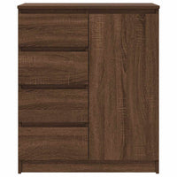 Credenza con Cassetti Rovere Marrone 71x35x84 cm in Truciolato 861586