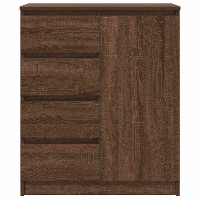 Credenza con Cassetti Rovere Marrone 71x35x84 cm in Truciolato 861586