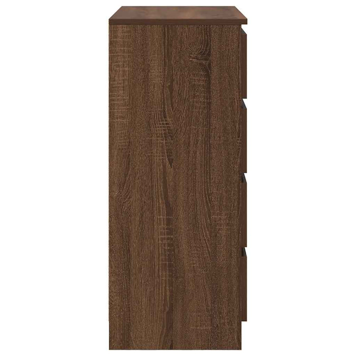 Credenza con Cassetti Rovere Marrone 71x35x84 cm in Truciolato 861586