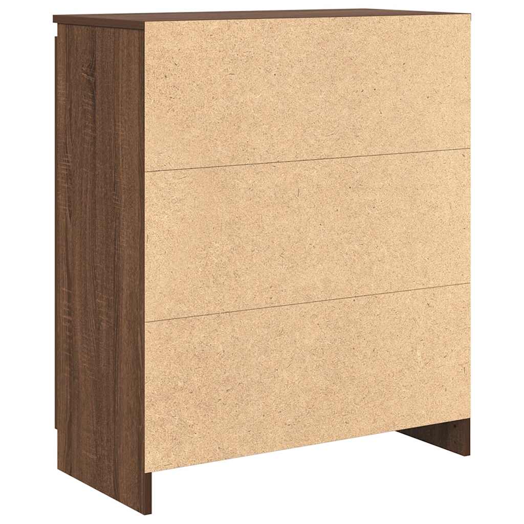Credenza con Cassetti Rovere Marrone 71x35x84 cm in Truciolato 861586