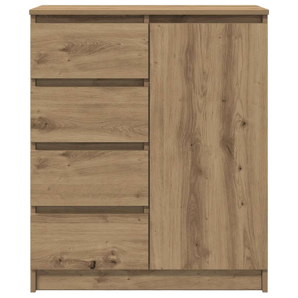 Credenza con Cassetti Rovere Artigianale 71x35x84 cm Truciolato 861588