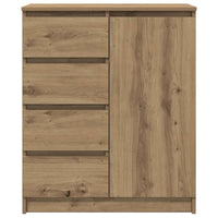 Credenza con Cassetti Rovere Artigianale 71x35x84 cm Truciolato 861588