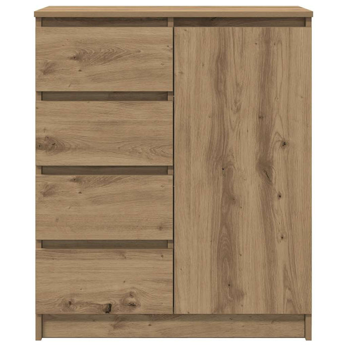 Credenza con Cassetti Rovere Artigianale 71x35x84 cm Truciolato 861588