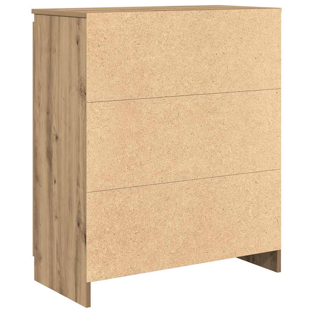 Credenza con Cassetti Rovere Artigianale 71x35x84 cm Truciolato 861588