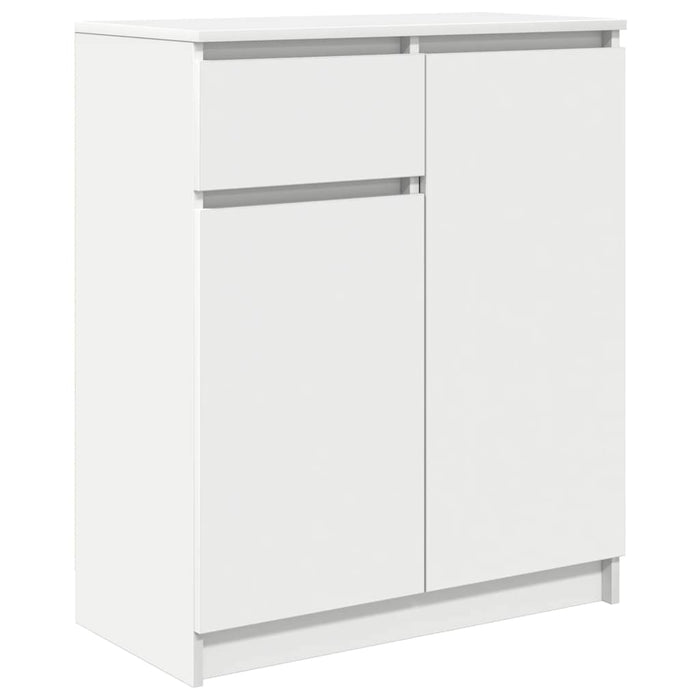 Credenza con Cassetto Bianco 71x35x84 cm in Legno Multistrato 861589