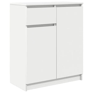 Credenza con Cassetto-Buffet-Armadio da cucina Bianco 71x35x84 cm in Legno Multistrato