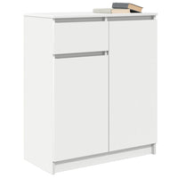 Credenza con Cassetto Bianco 71x35x84 cm in Legno Multistrato 861589