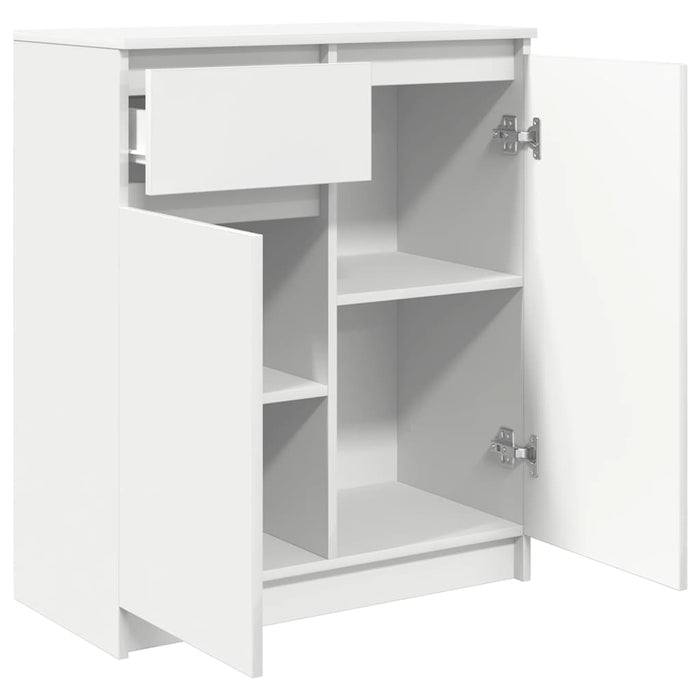 vidaXL Credenza con Cassetto Bianco 71x35x84 cm in Legno Multistrato