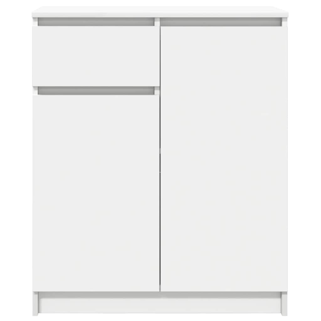 Credenza con Cassetto-Buffet-Armadio da cucina Bianco 71x35x84 cm in Legno Multistrato