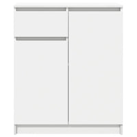 vidaXL Credenza con Cassetto Bianco 71x35x84 cm in Legno Multistrato