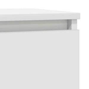 Credenza con Cassetto Bianco 71x35x84 cm in Legno Multistrato 861589