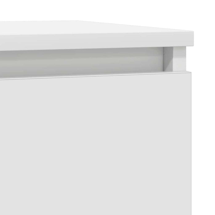 Credenza con Cassetto Bianco 71x35x84 cm in Legno Multistrato 861589