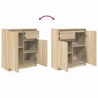 Credenza con Cassetto-Buffet-Armadio da cucina Rovere Sonoma 71x35x84 cm in Truciolato