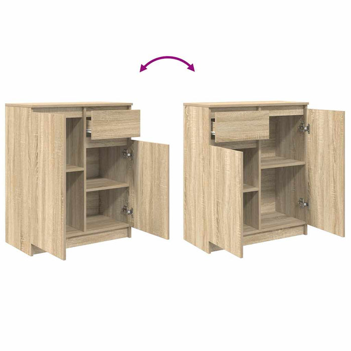 Credenza con Cassetto Rovere Sonoma 71x35x84 cm in Truciolato