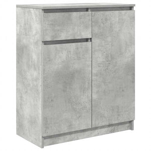 Credenza con Cassetto-Buffet-Armadio da cucina Grigio Cemento 71x35x84 cm in Truciolato