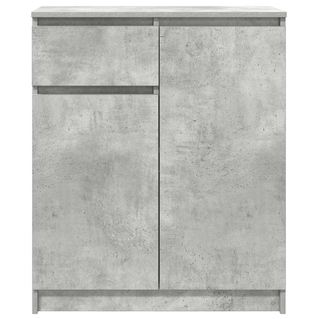 Credenza con Cassetto-Buffet-Armadio da cucina Grigio Cemento 71x35x84 cm in Truciolato