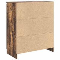 Credenza con Cassetto-Buffet-Armadio da cucina Rovere Fumo 71x35x84 cm in Truciolato