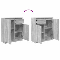 vidaXL Credenza con Cassetto Grigio Sonoma 71x35x84 cm in Truciolato