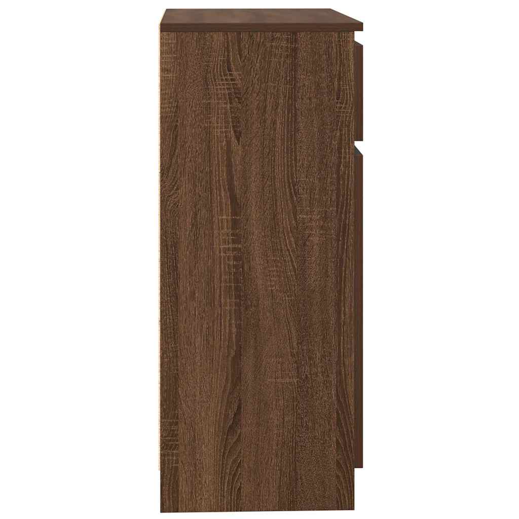 vidaXL Credenza con Cassetto Rovere Marrone 71x35x84 cm in Truciolato