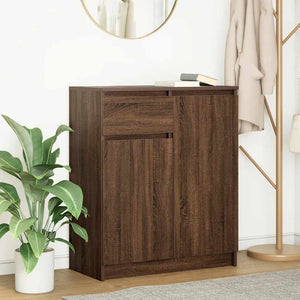 vidaXL Credenza con Cassetto Rovere Marrone 71x35x84 cm in Truciolato