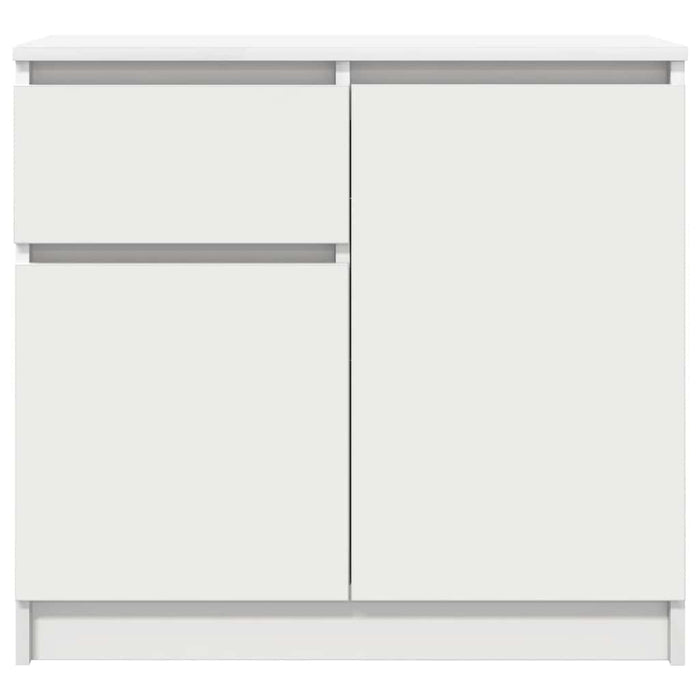 Credenza con Cassetto Bianco 71x35x65 cm in Legno Multistrato 861598