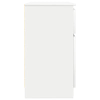 Credenza con Cassetto Bianco 71x35x65 cm in Legno Multistrato 861598