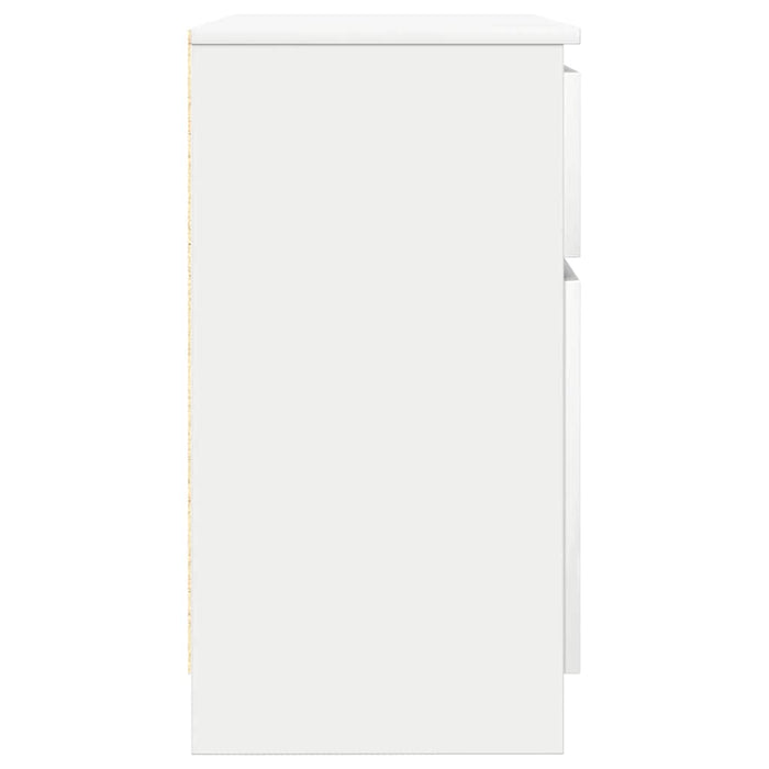 Credenza con Cassetto Bianco 71x35x65 cm in Legno Multistrato 861598