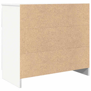 Credenza con Cassetto Bianco 71x35x65 cm in Legno Multistrato 861598